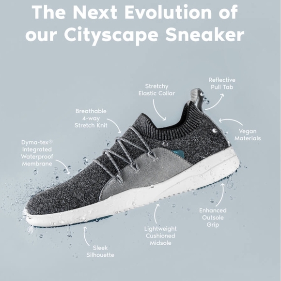 Vessi City Scape Waterproof Sneaker Size 7 - Picture 10 of 11